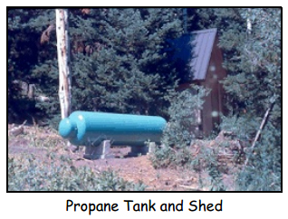 Blaine & Carol Hall Cabin Propane Tank