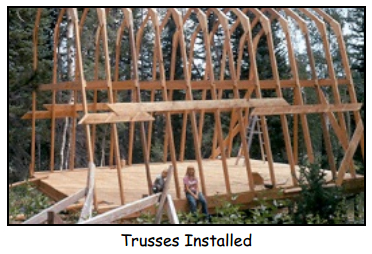 Blaine & Carol Hall Cabin Trusses
